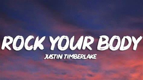 Justin Timberlake – Rock Your Body Lyrics